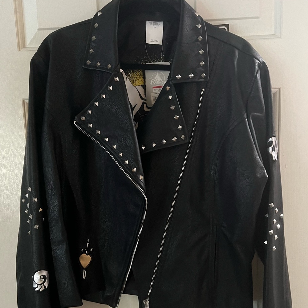 Disney Villains Vegan Leather Moto Jacket
